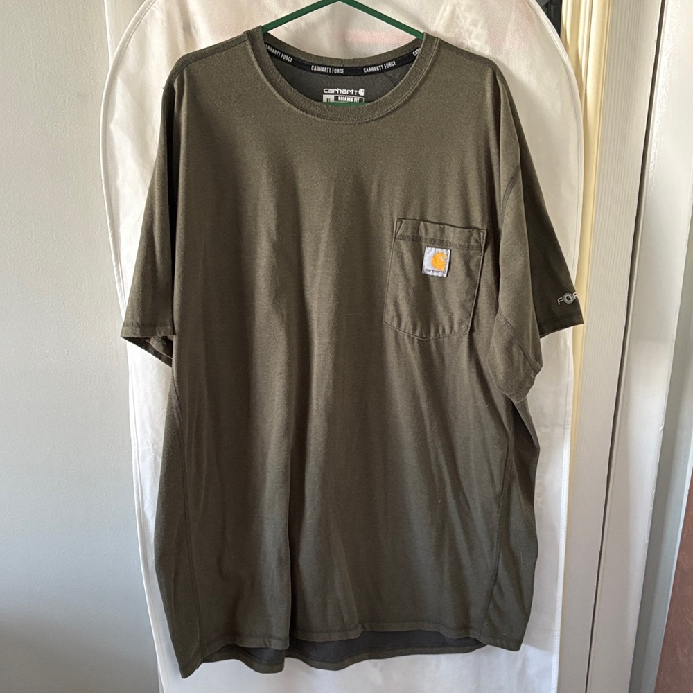 Carhartt Force -  Men's Olive Short Sleeve Tee